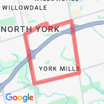 8 Kilometer Bayview/Yonge route map