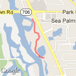 River Walk in Jupiter  route map