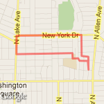 NY to Hill route map