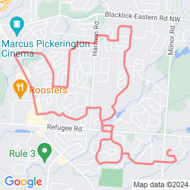 Run My Route - Running Map 9 Mile Run - Melrosse, Fairfield, Ashly