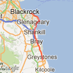 Greystones route map