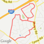 4 miles #2 route map