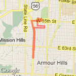 Loose Park 1 route map