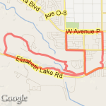 street n trail 10 miles route map