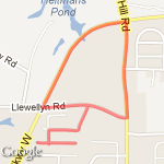 Round the Block route map