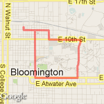 Half Campus-normal route map