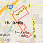 5K Rudolph Run route map