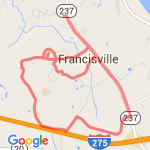 10.2 mile Northpoint/ind blvd/golf/tree tops route map