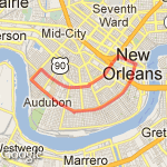 St Charles  route map