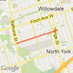 5 Km - Norton - Bathurst route map