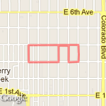 short neigborhood walk route map