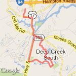 Deep Creek, Creekwood Long Route route map