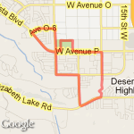 6 Mile  O8 Marie Kerr route map