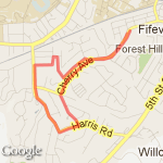 Willard 3 mi route map