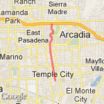 Home Out & Back route map