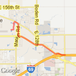 home to Olio Rd route map