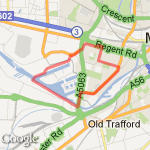 Salford Quaya route map
