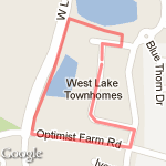 One lake loop route map