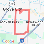 Five Miles route map