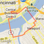 Blue-Purple route map