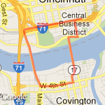 CW Bailey - Blue route map