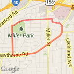Miller Park 3 route map
