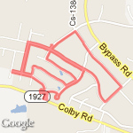 5K From Home route map