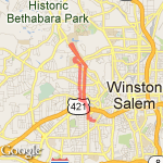 Reynolda Long 6.5 route map