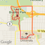 Lower Bradley, Nebraska, University route map