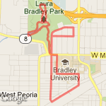Lower Bradley, Uplands and Moss route map