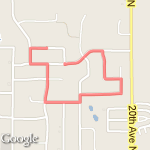 Mike & Roxy's  route map