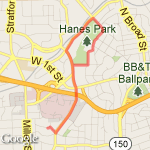 Hanes Park 3 route map