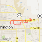 Wells Library/7th Street route map