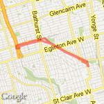 Kay Gardner - Allen route map