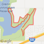 Cunningham Night Run route map