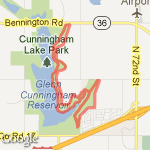 Cunningham Night 7 route map