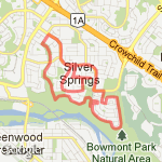 10 km silver springs route route map