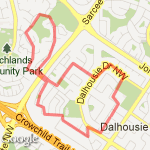 5.45 KM Dalhousie Ranchlands Loop route map