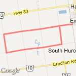 Exeter, 11mile route map