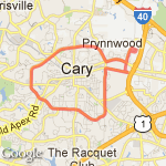 Maynard -11.5 miles route map