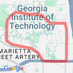Tech Circle route map