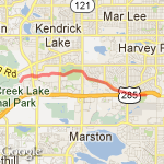 Bear Creek route map