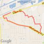 Lemont 3mi route map