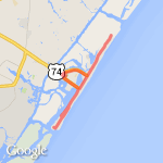 Wrightsville Beach loop  route map