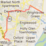 Haleburton To Mickey Ds route map