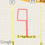 1.25 Mile Loop route map