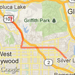 Hollywood Half Marathon route map