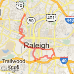 RUnRaleigh 2012 route map