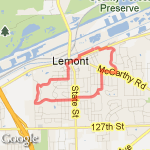 4.4 Lemont loop  route map