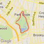 prospect park main loop route map